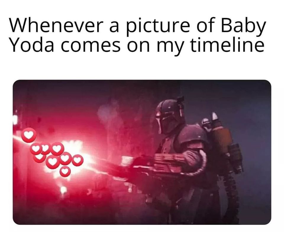 This meme features an image of a character from the Star Wars franchise, Boba Fett, holding a blaster and giving a thumbs up. The text above the image reads "When you're finally getting around to watching Star Wars". The meme is likely referencing the character's iconic "I am your father" line, but with a humorous twist, implying that Boba Fett is finally getting around to watching the Star Wars movies, which is a common joke among fans.
